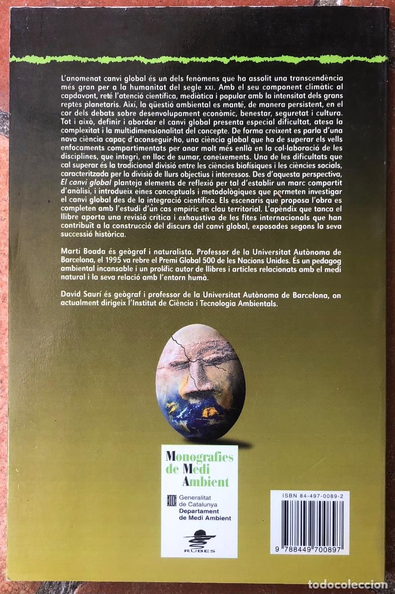 Libros de segunda mano: EL CANVI GLOBAL - 2002 - MART&Iacute; BOADA / DAVID SAUR&Iacute; - ED. RUBES / GEN. CATALUNYA - Foto 2