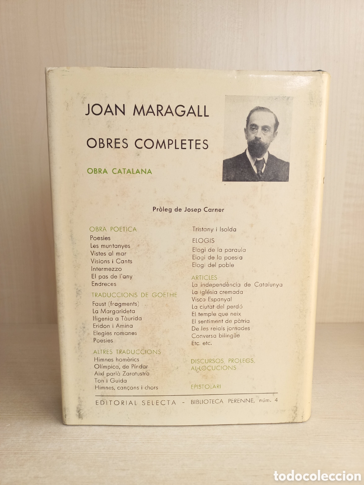 Libros de segunda mano: Obres Completes I. Joan Maragall. Selecta, Perenne, 1970. Catal&aacute;n. - Foto 3