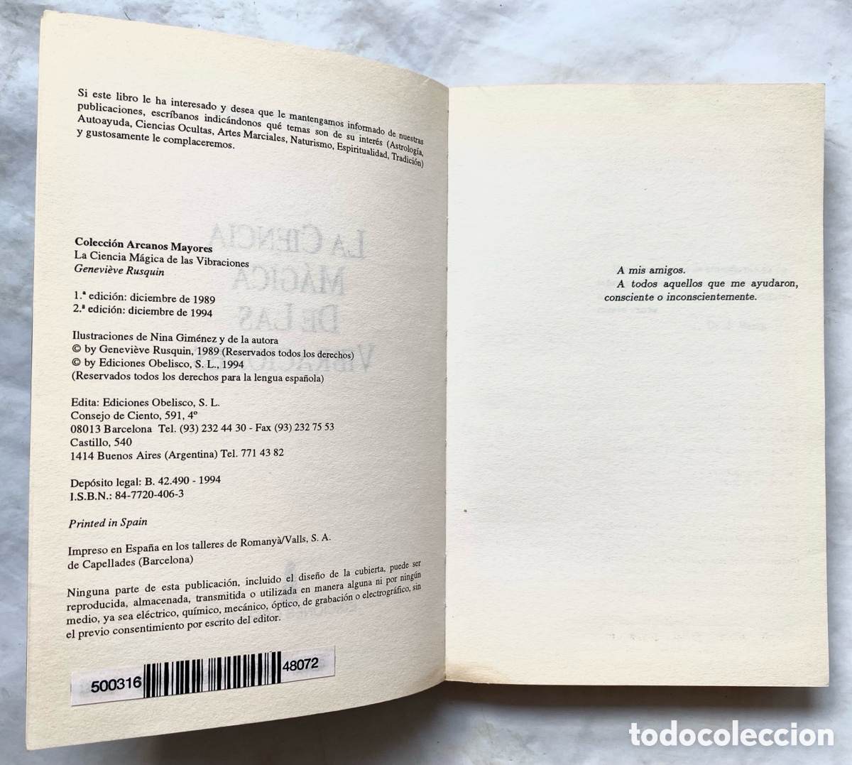 Libros de segunda mano: La Ciencia M&aacute;gica de las Vibraciones - Foto 3