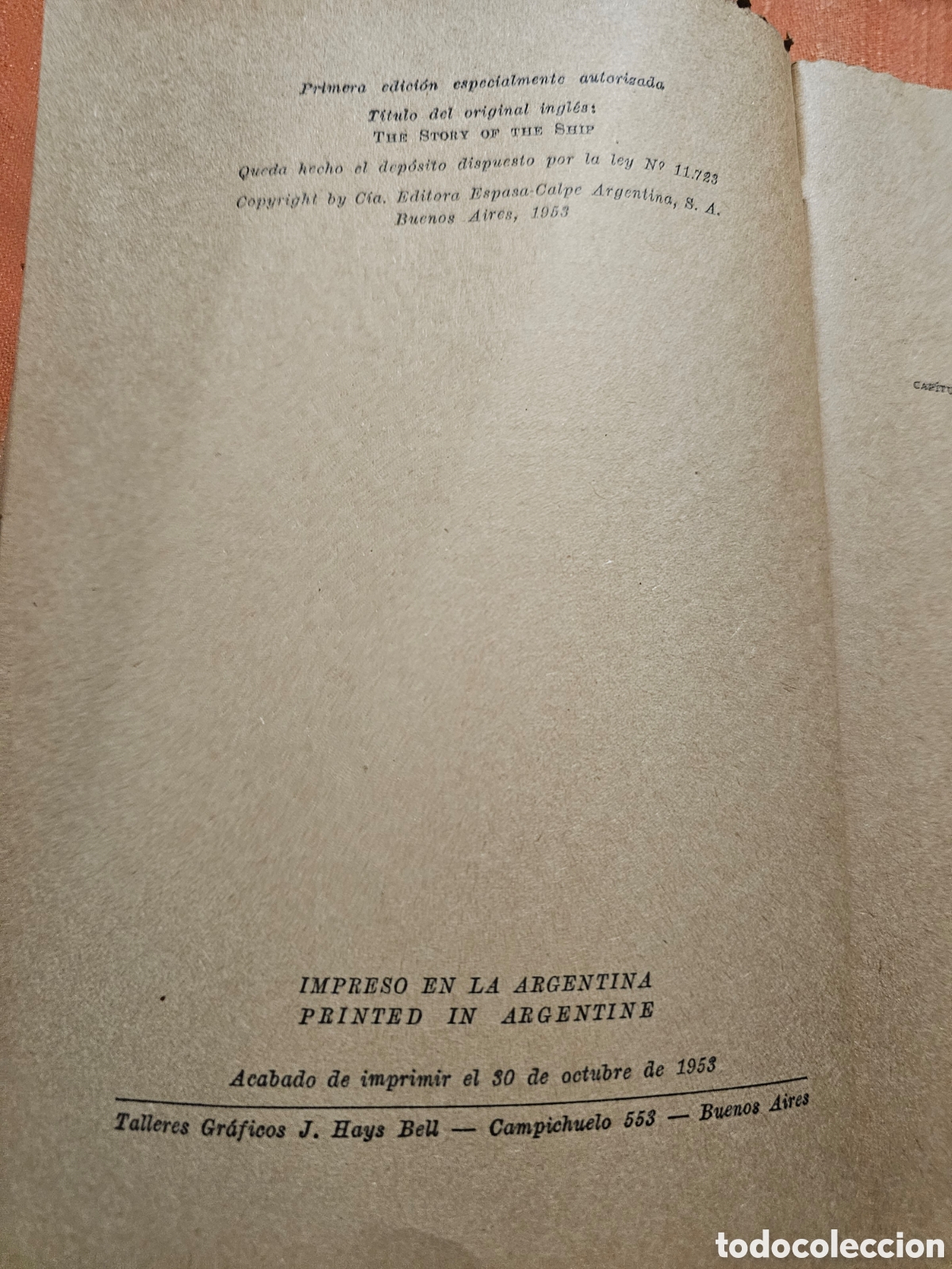 Libros de segunda mano: LA HISTORIA DEL BARCO. CHARLES E. GIBSON. 1953 - Foto 3