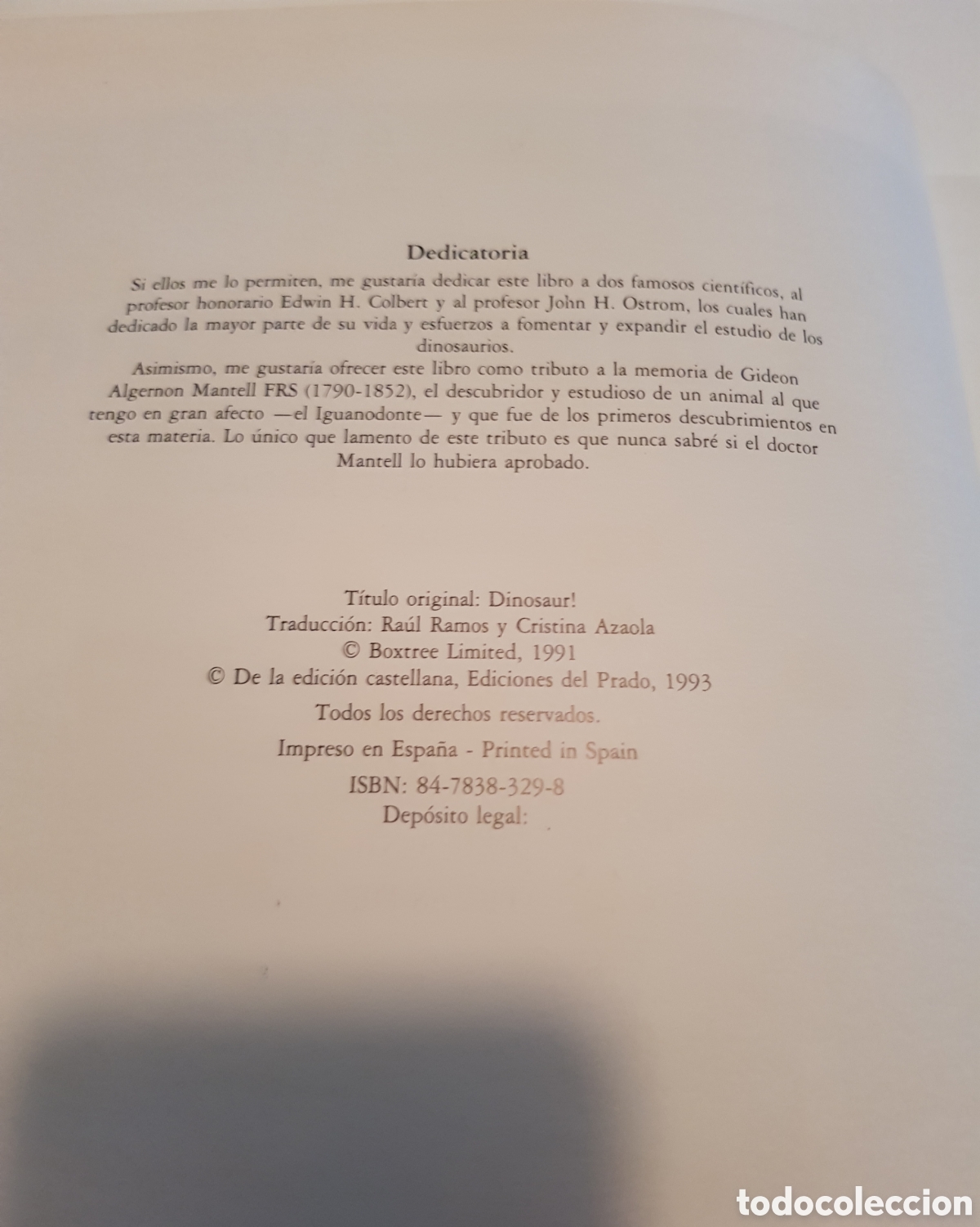 Libros de segunda mano: El mundo de los dinosaurios. David Norman, ediciones del Prado,1993. - Foto 7