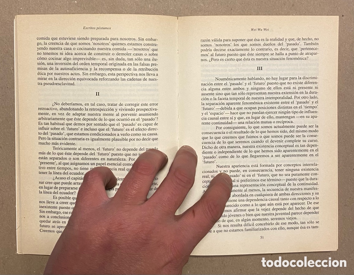 Libros de segunda mano: ESCRITOS P&Oacute;STUMOS. WEI WU WEI. EDICIONES LA LLAVE D.H. 2006. - Foto 4