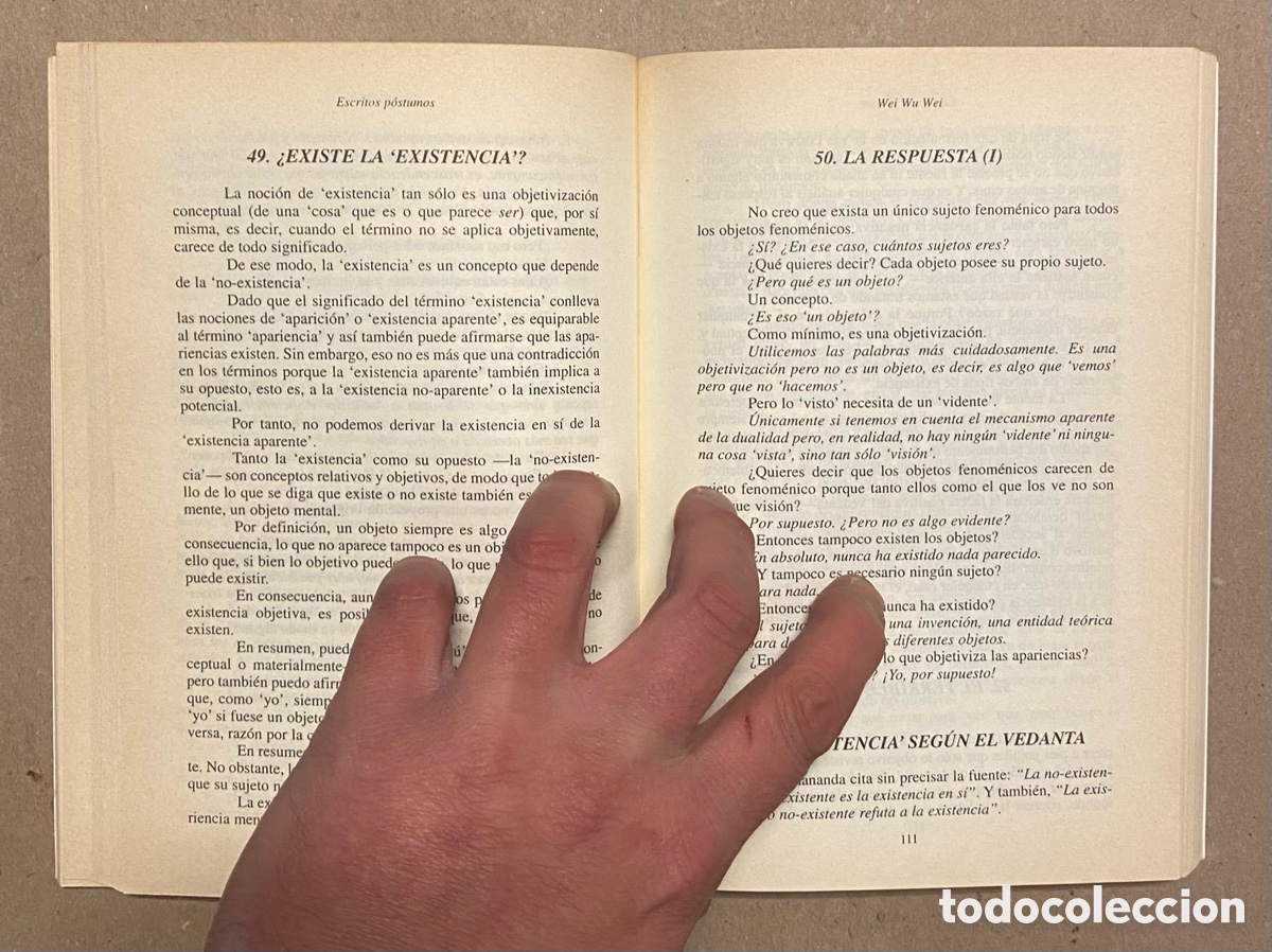Libros de segunda mano: ESCRITOS P&Oacute;STUMOS. WEI WU WEI. EDICIONES LA LLAVE D.H. 2006. - Foto 5