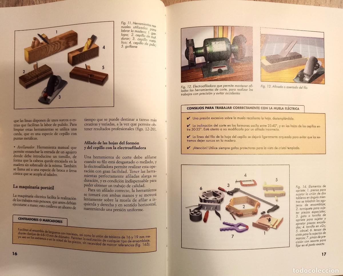 Libros de segunda mano: 25 PROYECTOS EN MADERA PARA HACER EN UNA TARDE - J. VILARGUNTER MU&Ntilde;OZ - ED. DE VECCHI - 2001 - Foto 3