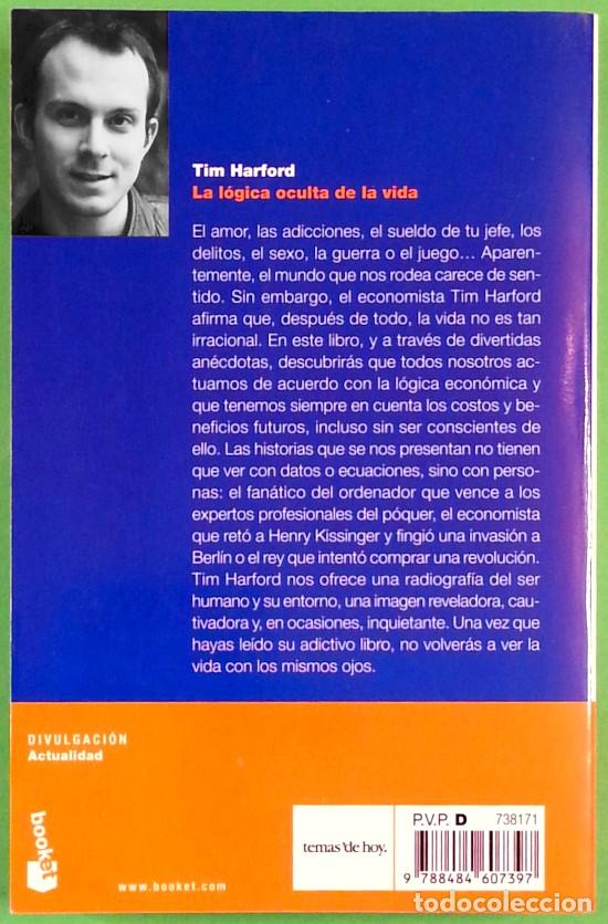 Libros de segunda mano: La l&oacute;gica oculta de la vida - Tim Harford - Foto 2