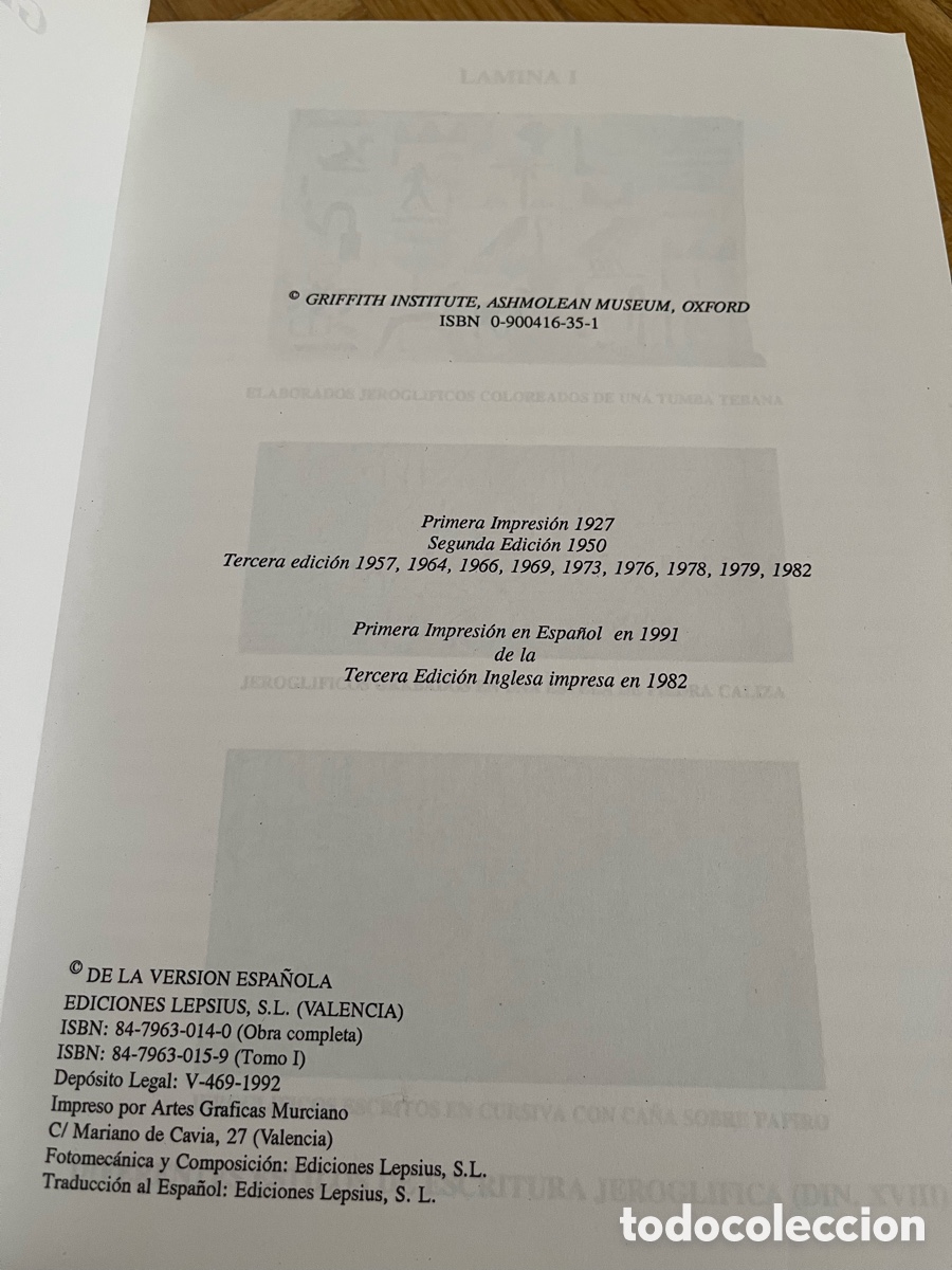 Libros de segunda mano: Gram&aacute;tica egipcia. Sir Alan Gardiner - Foto 8
