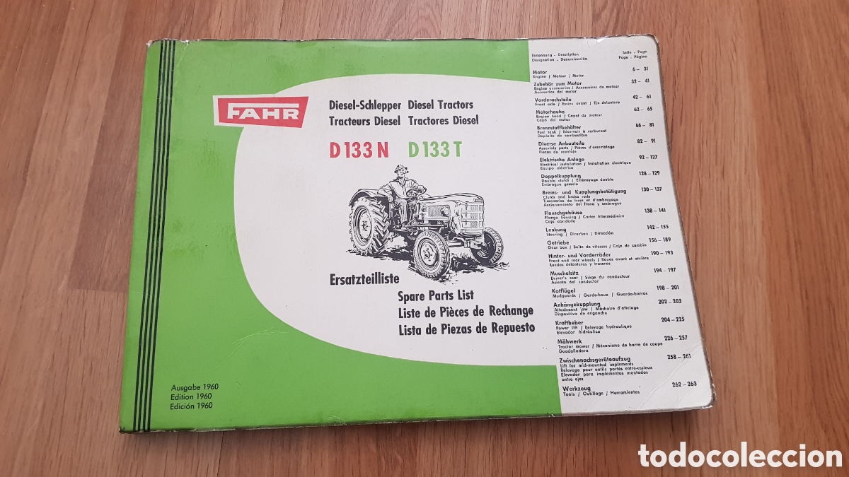 Libros de segunda mano: Manual de tractor diesel fahr