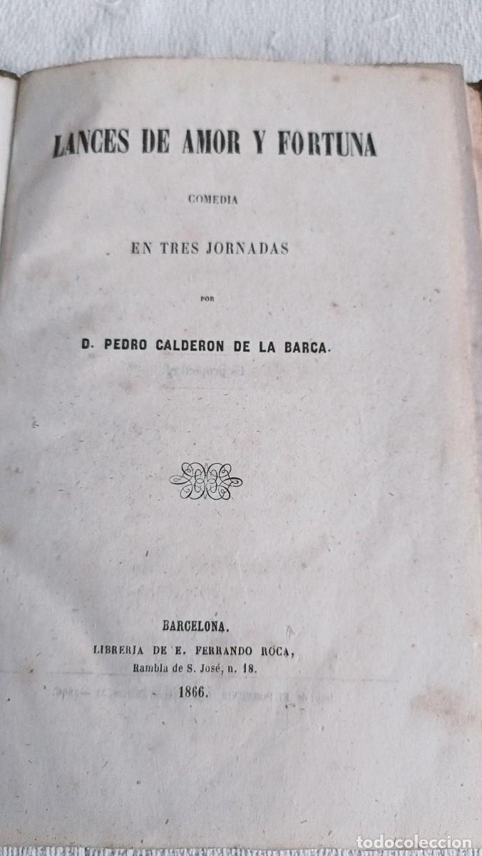 Libros de segunda mano: Lances de amor / Calderon + Los badidos / M. david - Foto 2