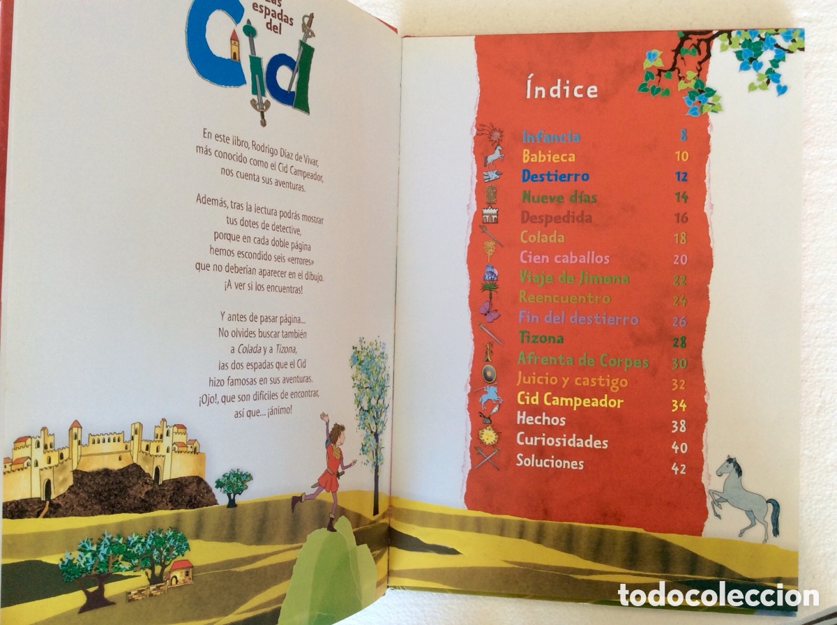 Libros de segunda mano: Las espadas del Cid, Violeta Monreal - 6/9 a&ntilde;os - Foto 5