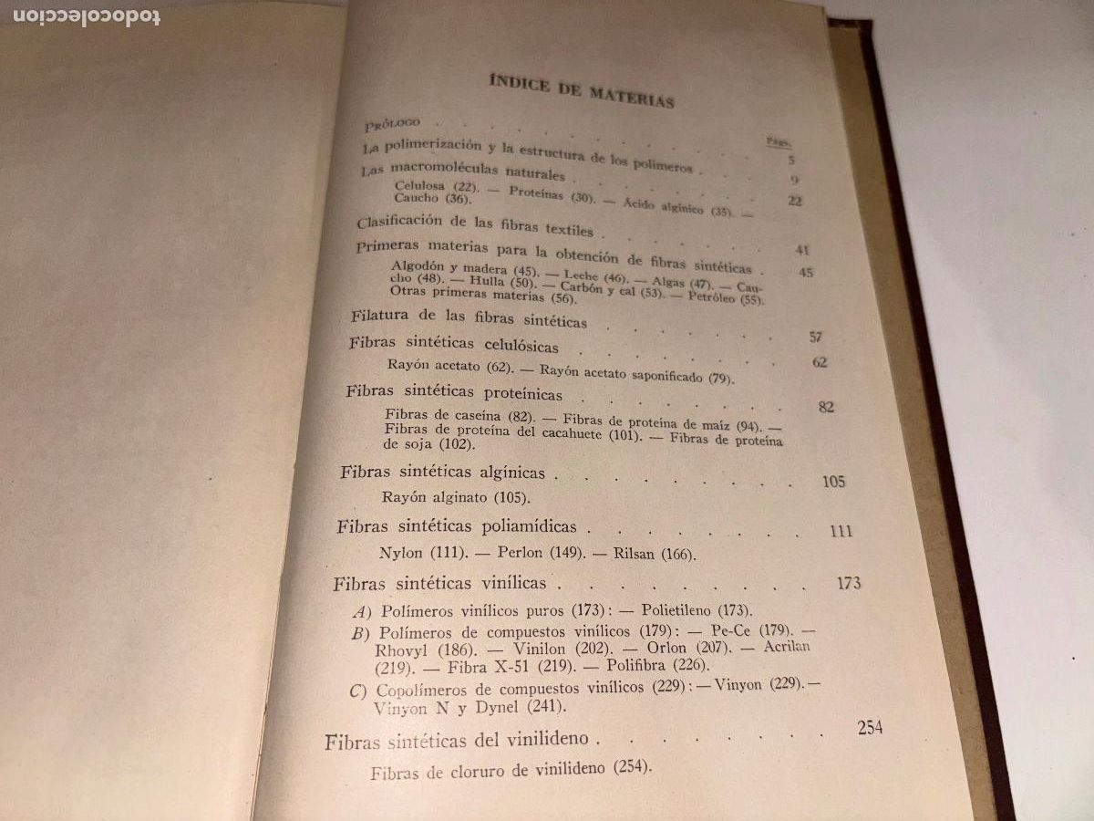 Libros de segunda mano: FIBRAS TEXTILES SINTETICAS RIUS SINTES - BOSCH - - Foto 8