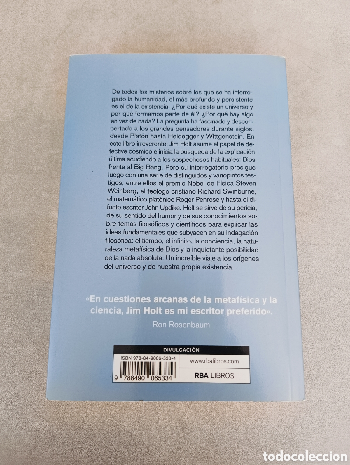 Libros de segunda mano: &iquest;Por qu&eacute; existe el mundo? Jim Holt - Foto 3