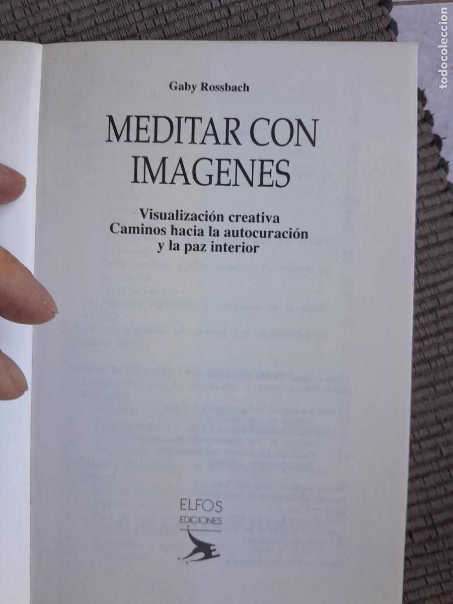 Libros de segunda mano: MEDITAR CON IMAGENES. GABY ROSSBACH. ELFOS 1994. - Foto 4