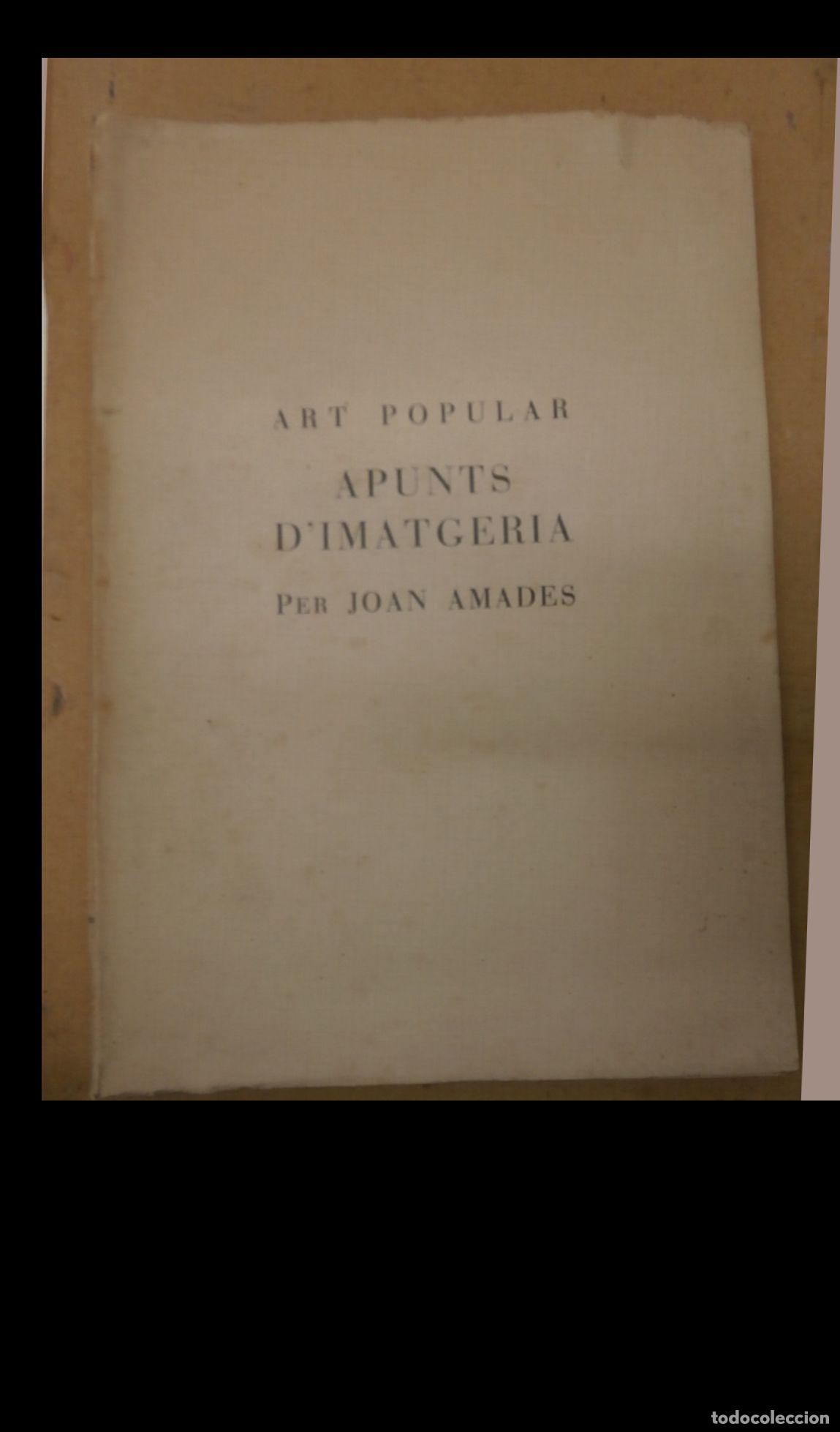 Libros de segunda mano: Apunts dImatgeria. Art Popular. Joan Amades - Foto 7