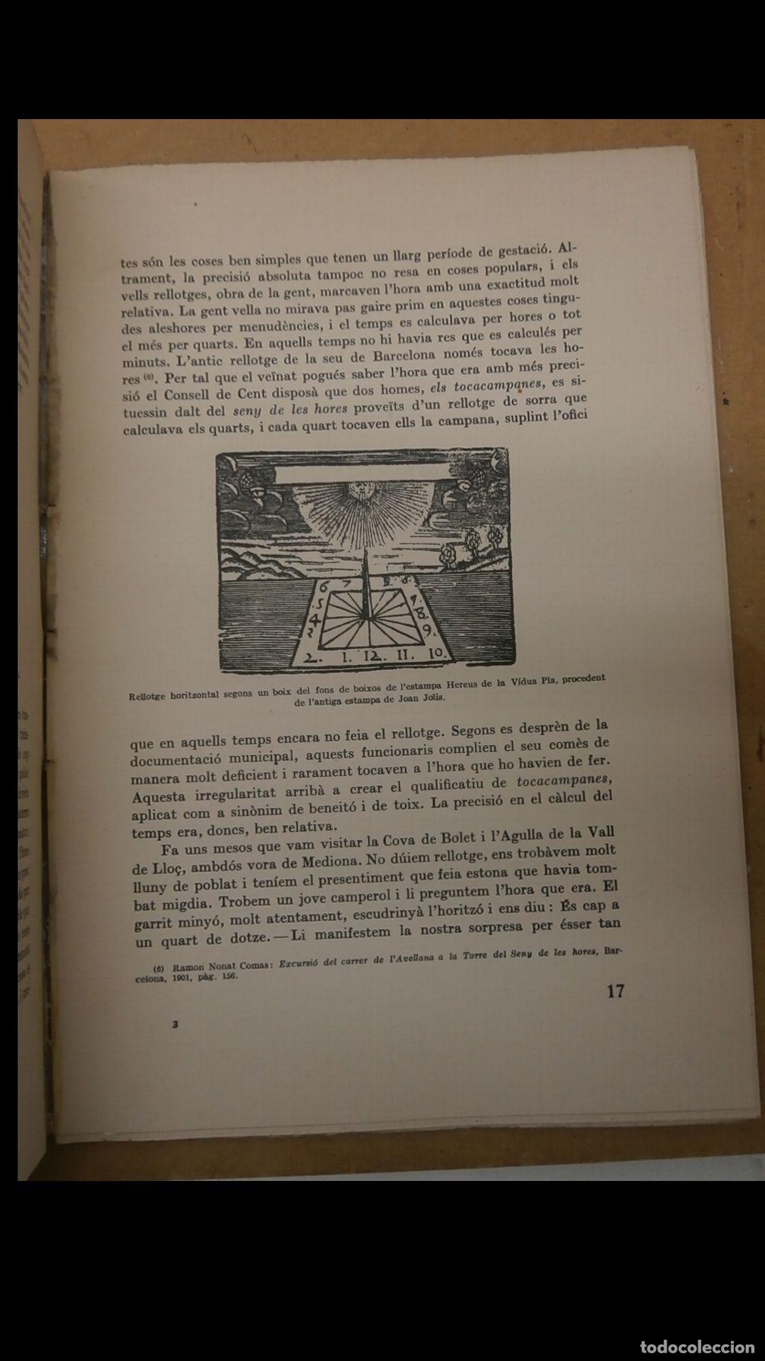Libros de segunda mano: Els Rellotges de Sol. Art Popular. Joan Amades. - Foto 3