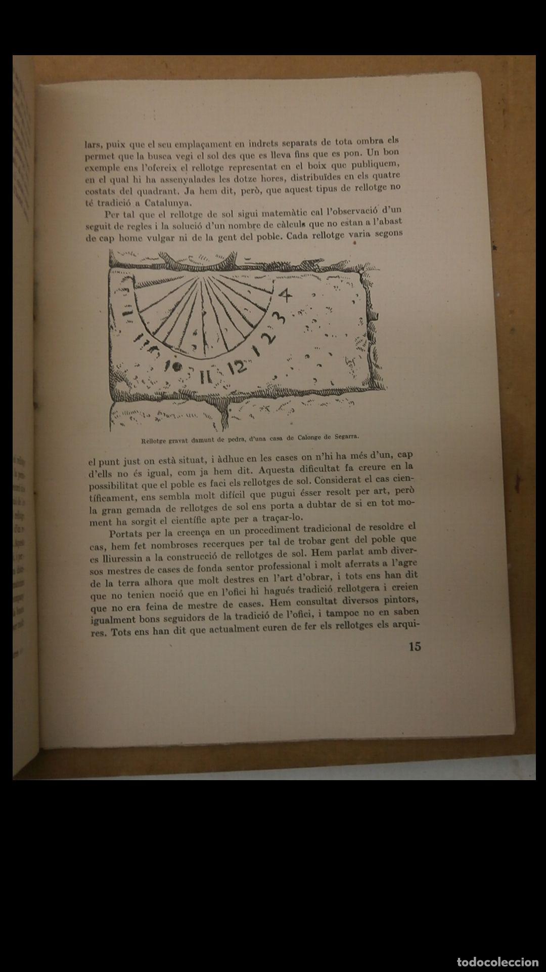 Libros de segunda mano: Els Rellotges de Sol. Art Popular. Joan Amades. - Foto 4