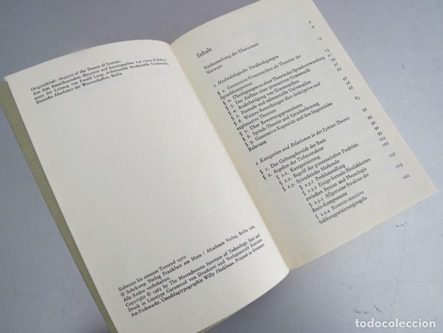 Libros de segunda mano: ASPEKTE DER SYNTAX-THEORIE. NOAM CHOMSKY. 1970 - Foto 3
