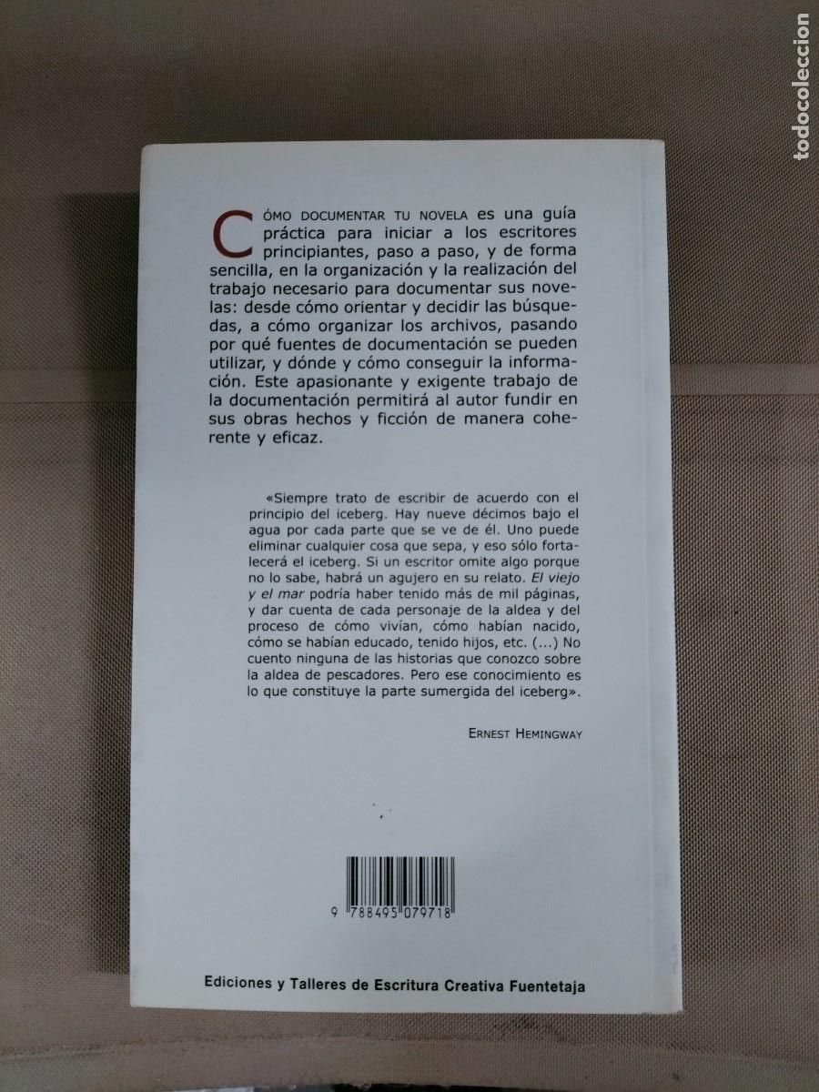 Libros de segunda mano: C&oacute;mo documentar tu novela - Gema Delgado - Foto 2
