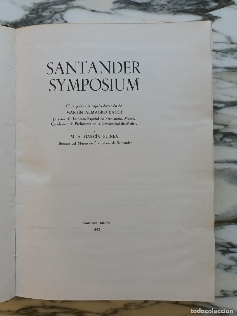 Libros de segunda mano: ACTAS DEL SYMPOSIUM INTERNACIONAL DE ARTE RUPESTRE - SSNTANDER - 1973 - Foto 3