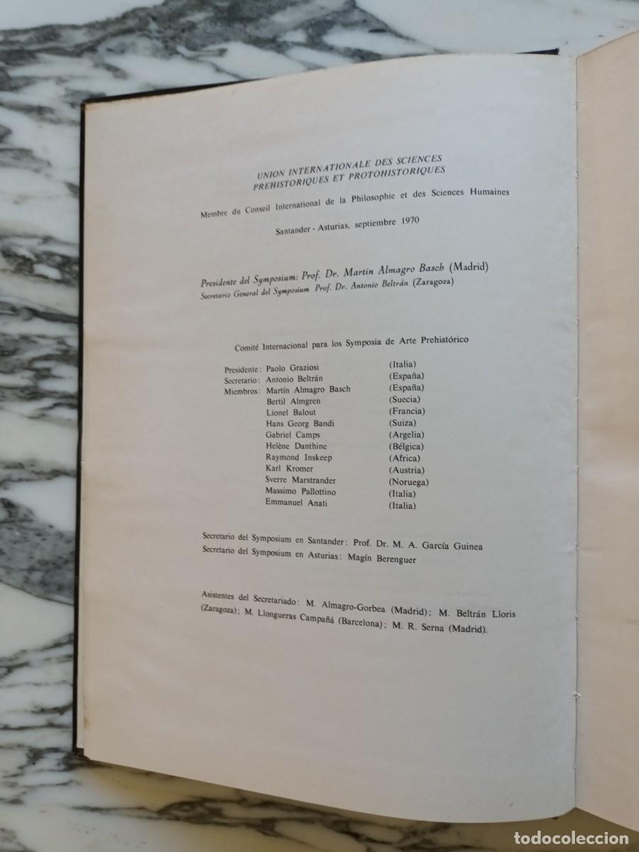 Libros de segunda mano: ACTAS DEL SYMPOSIUM INTERNACIONAL DE ARTE RUPESTRE - SSNTANDER - 1973 - Foto 4