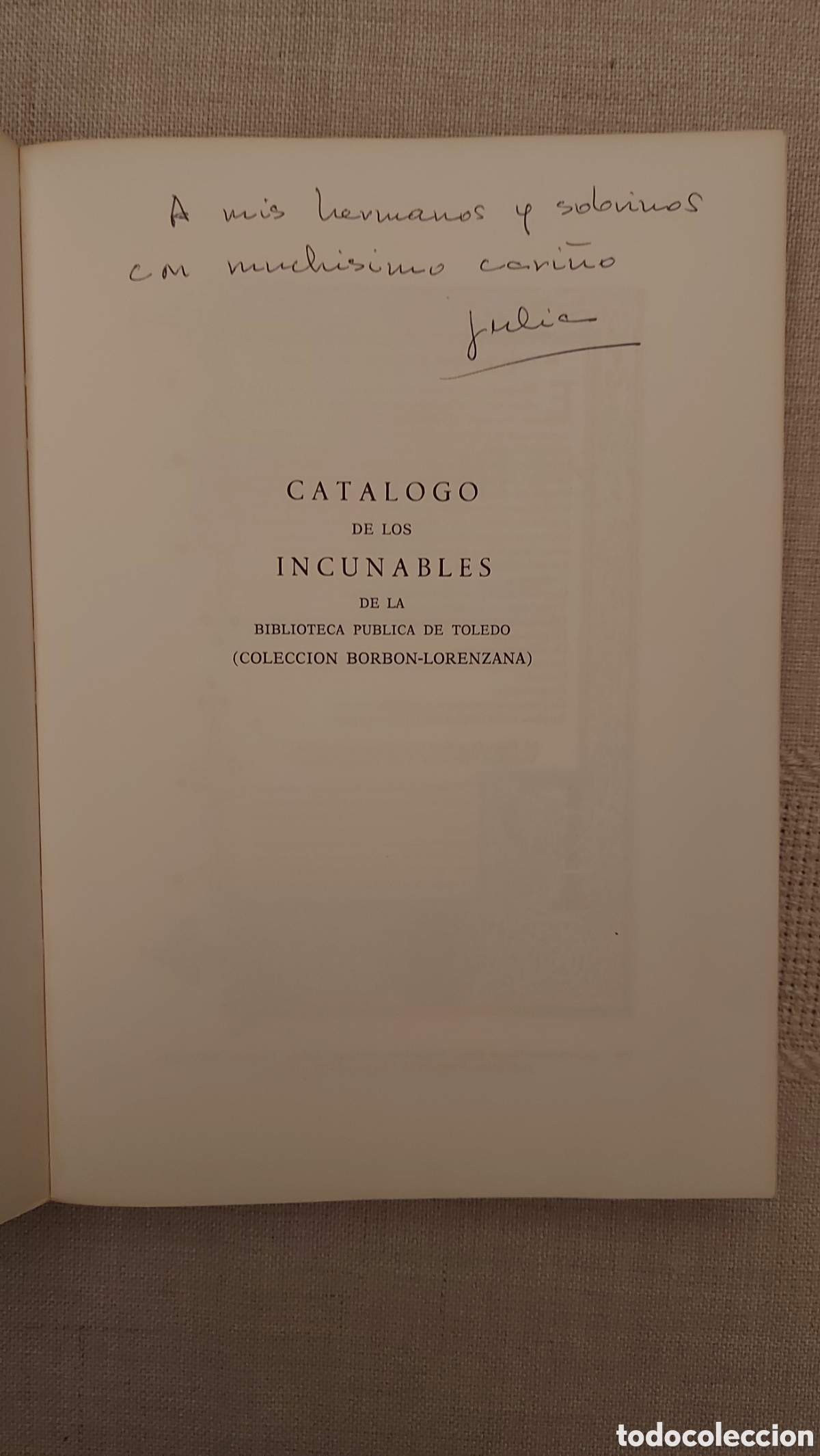 Libros de segunda mano: Catalogo de incunables. Biblioteca de Toledo. 1976 - Foto 2