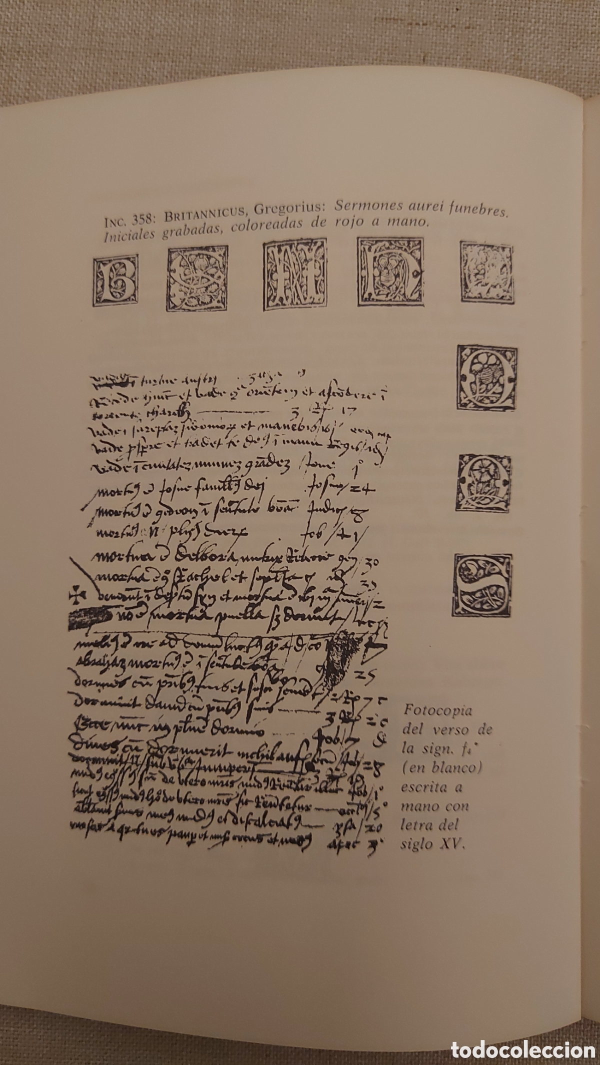 Libros de segunda mano: Catalogo de incunables. Biblioteca de Toledo. 1976 - Foto 5