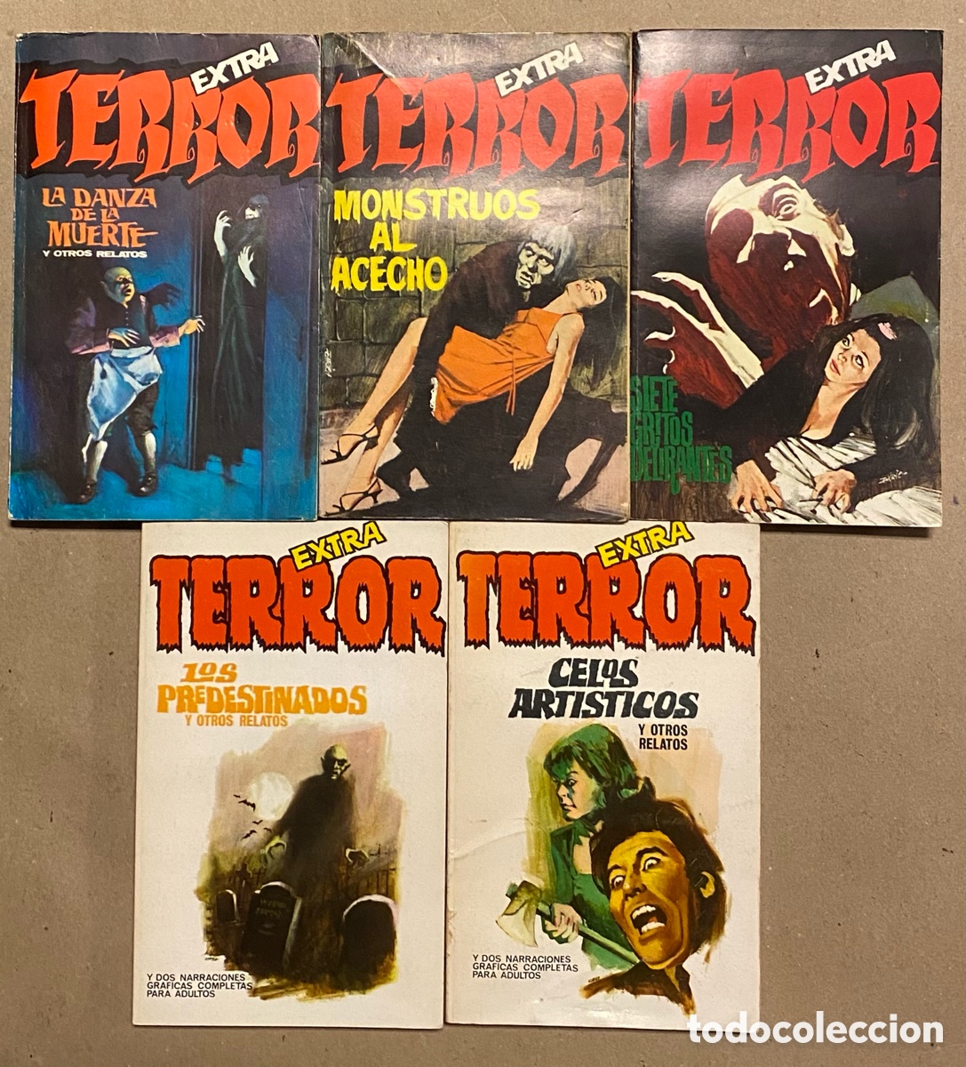 Libros de segunda mano: COLECCI&Oacute;N EXTRA TERROR. LOTE DE 5 EJEMPLARES. RUMEO EDITOR 1969. - Foto 1