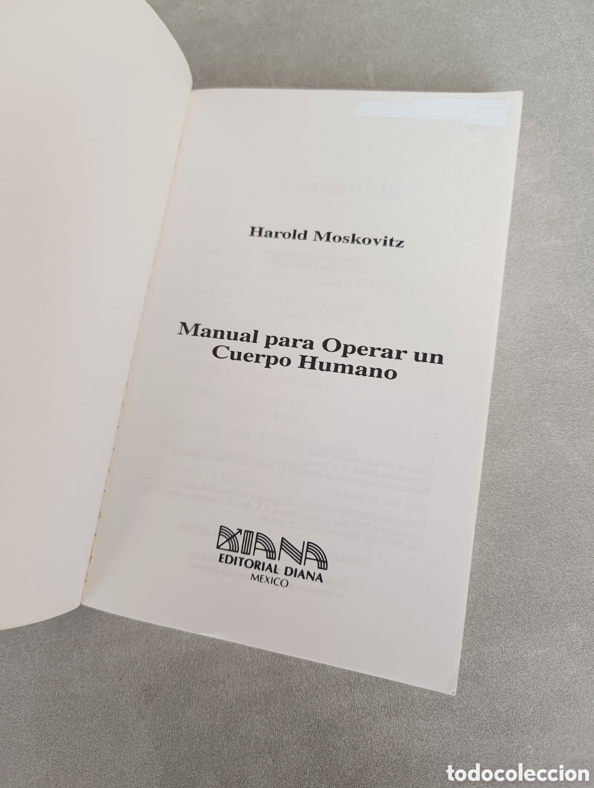 Libros de segunda mano: Manual para operar un cuerpo humano. Harold Moskovitz - Foto 4