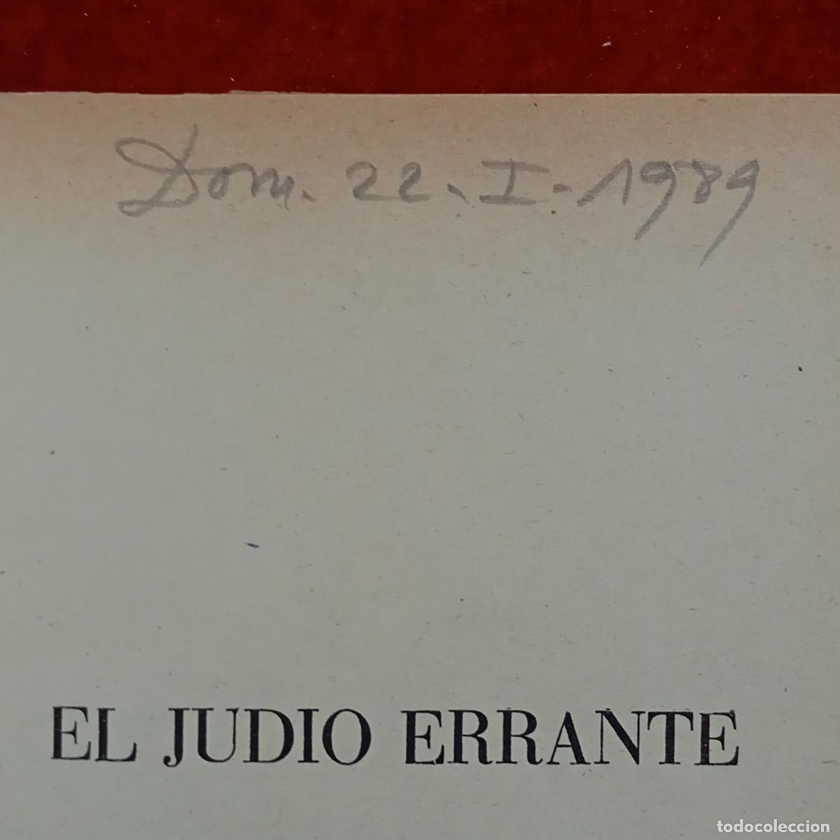 Libros de segunda mano: EL JUDIO ERRANTE - EUGENIO SUE - 2 TOMOS - EDITORIAL ANTALBE / 16.091 - Foto 6