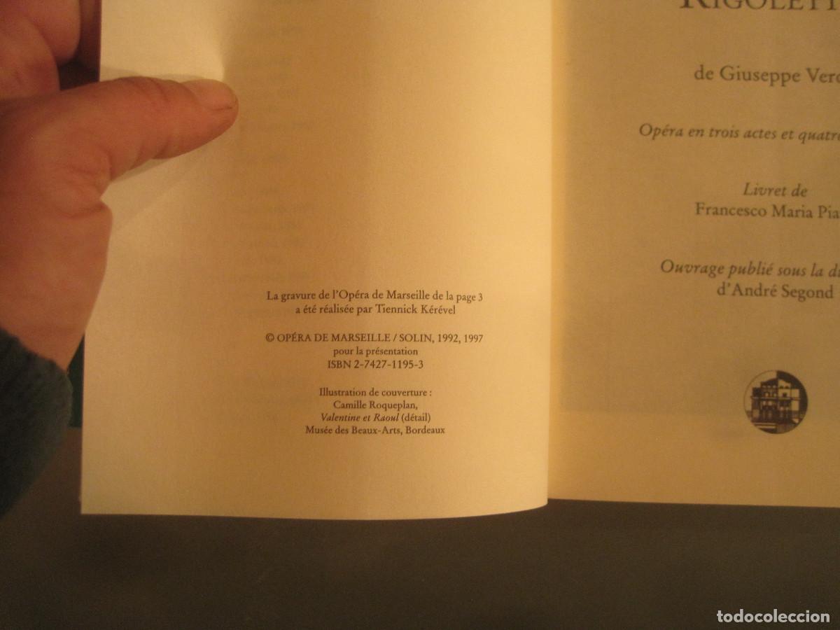 Libros de segunda mano: Giuseppe Verdi - Rigoletto - Opera 1997 - Foto 2