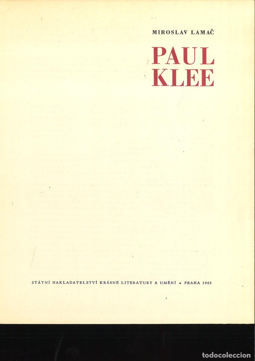 Libros de segunda mano: PAUL KLEE. Miroslav Lamac. - Foto 2