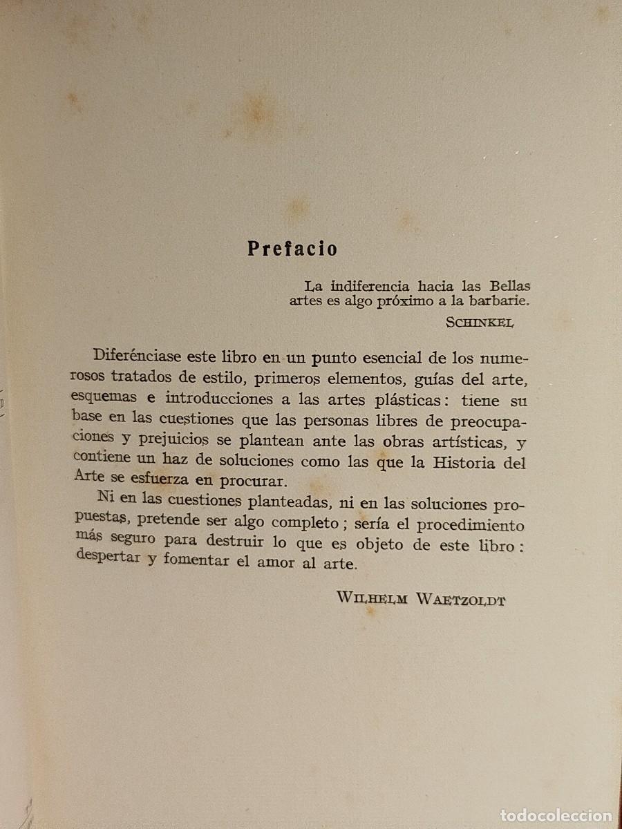 Libros de segunda mano: Tu y el arte. Wilhelm Waetzoldt. - Foto 2