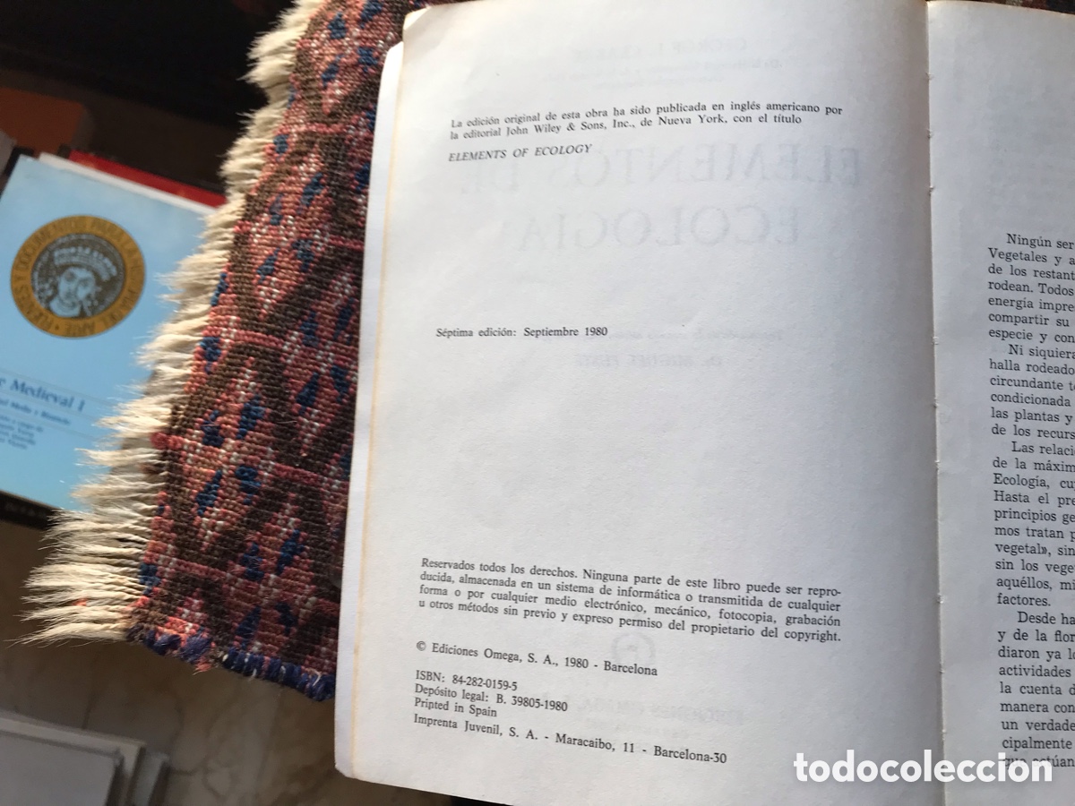 Libros de segunda mano: Elementos de Ecolog&iacute;a. George L. Clarke. Omega. - Foto 5