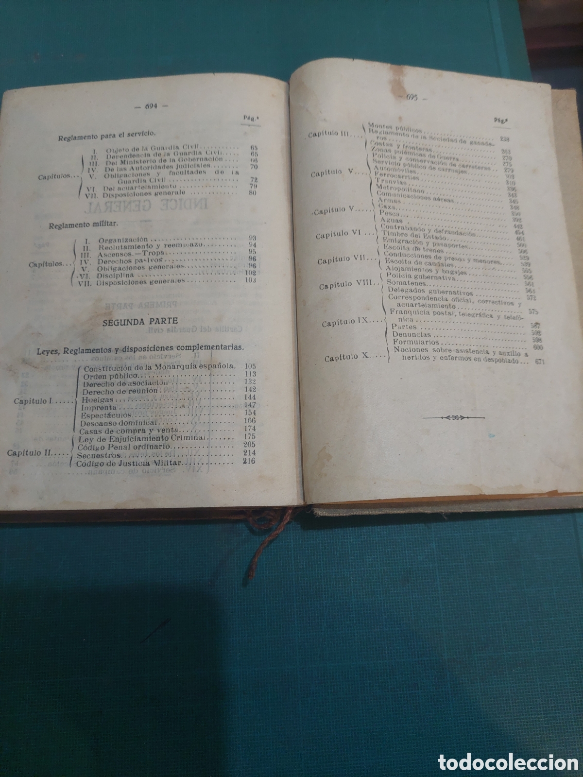Libros de segunda mano: 1926 MANUAL GUARDIA CIVIL - Foto 4