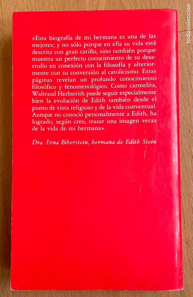 Libros de segunda mano: EL VERDADERO ROSTRO DE EDITH STEIN, Waltraud Herbstrith - Foto 2