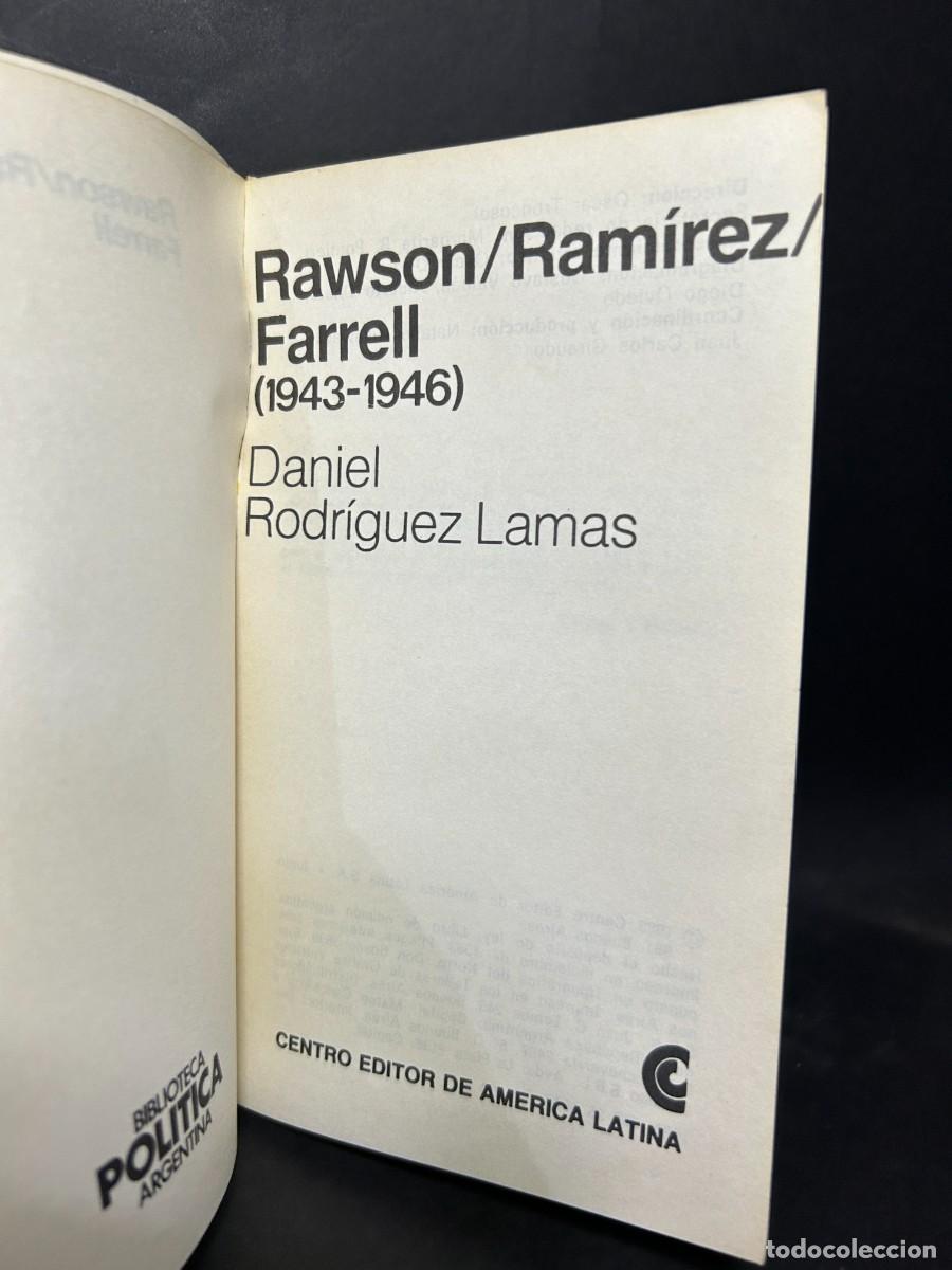 Libros de segunda mano: DANIEL RODR&Iacute;GUEZ LAMAS - RAWSON/RAM&Iacute;REZ/FARRELL - PRIMERA EDICI&Oacute;N - 1983 - Foto 3