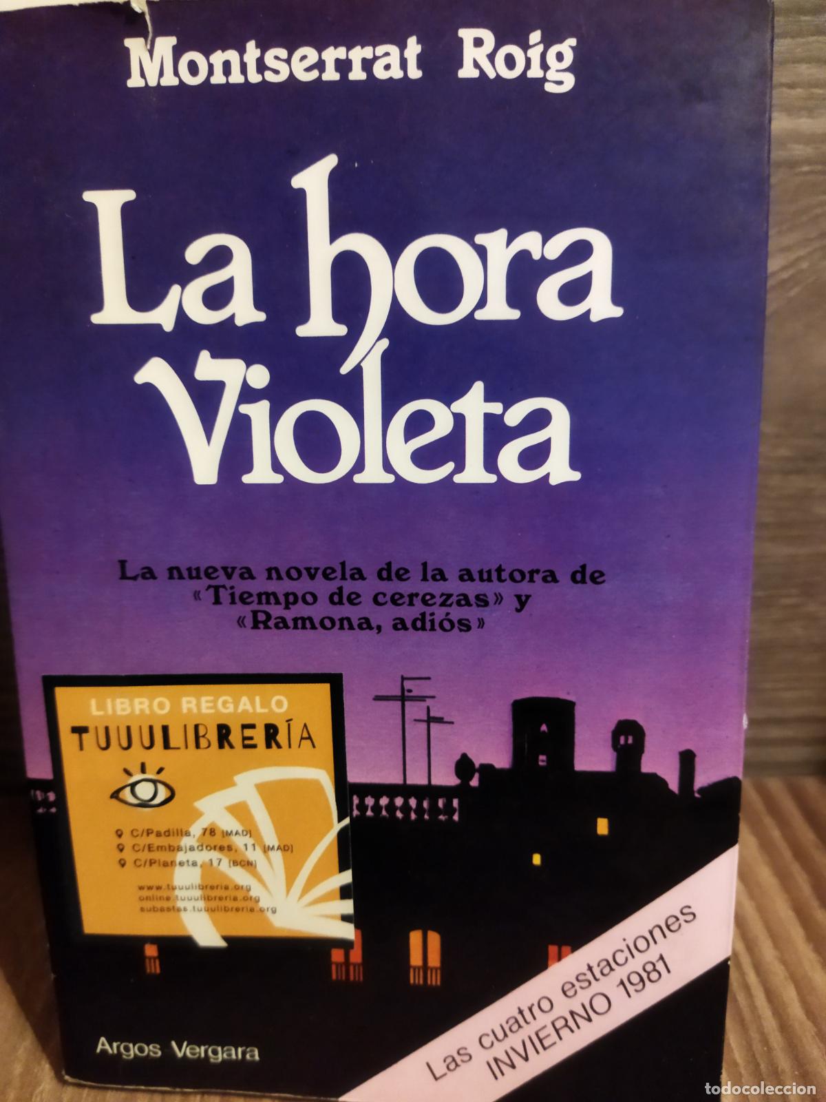 Libros de segunda mano: La hora violeta Montserrat Roig - Foto 1