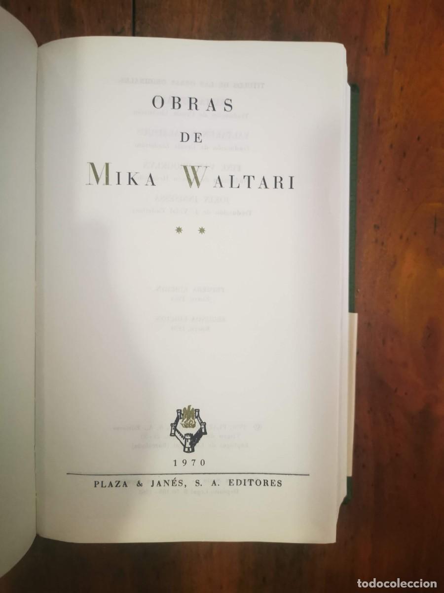 Libros de segunda mano: WALTARI, Mika. Obras de Mika Waltari.: [3 t.]. - Foto 3