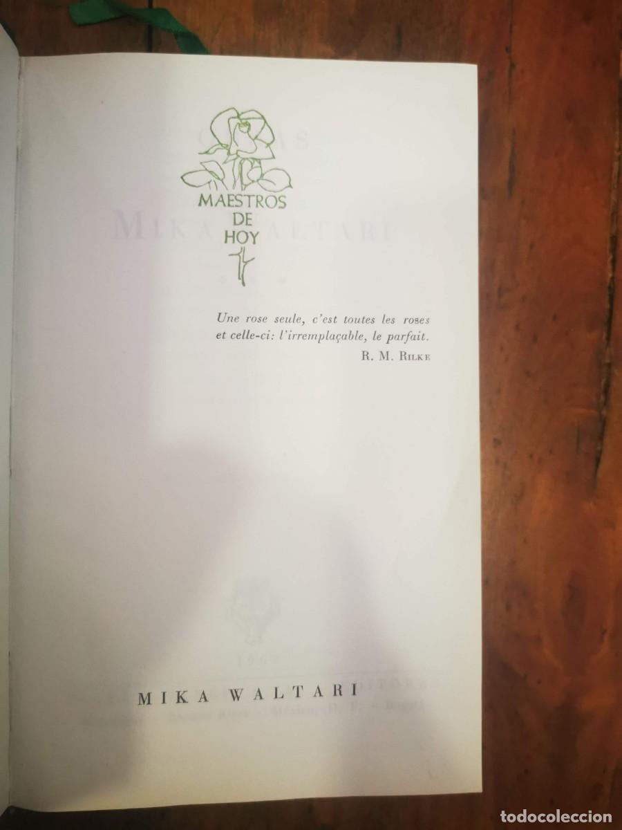 Libros de segunda mano: WALTARI, Mika. Obras de Mika Waltari.: [3 t.]. - Foto 9