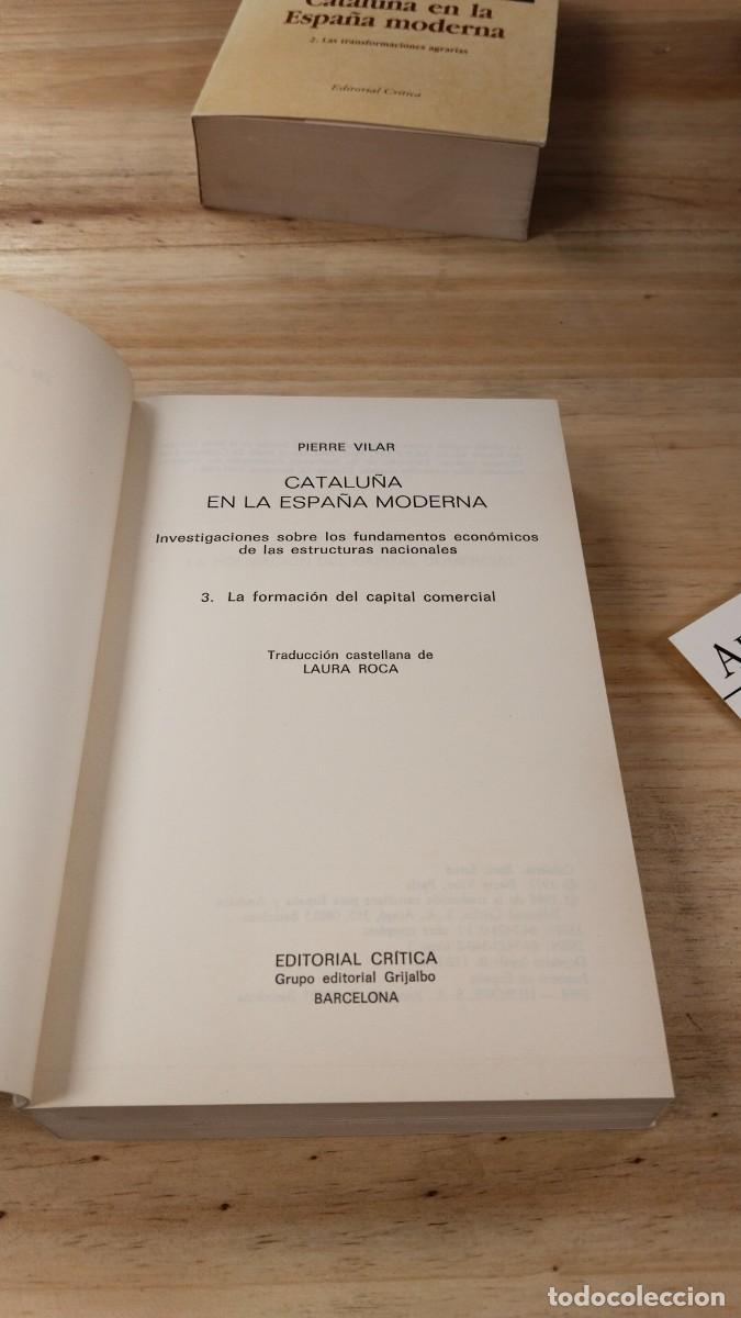 Libros de segunda mano: Catalu&ntilde;a en la Espa&ntilde;a Moderna ( 3 tomos) - Pierre Vilar - Foto 4