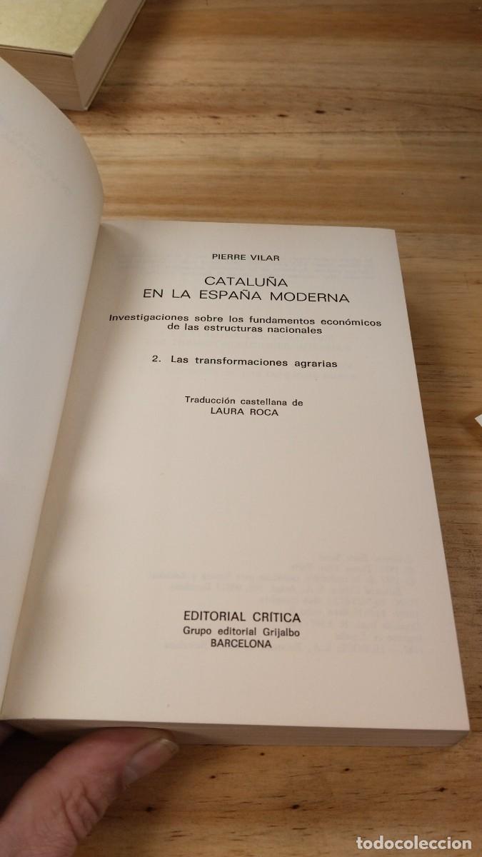 Libros de segunda mano: Catalu&ntilde;a en la Espa&ntilde;a Moderna ( 3 tomos) - Pierre Vilar - Foto 9