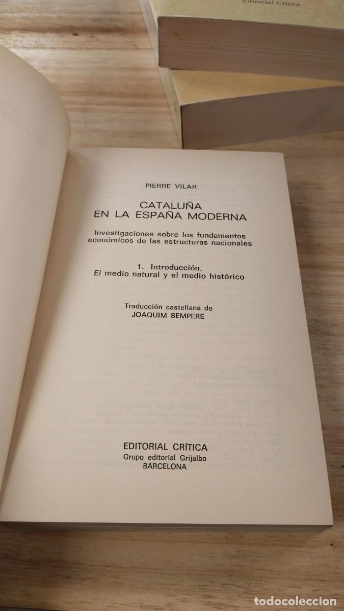 Libros de segunda mano: Catalu&ntilde;a en la Espa&ntilde;a Moderna ( 3 tomos) - Pierre Vilar - Foto 5