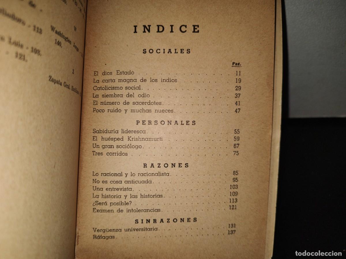 Libros de segunda mano: 119- LUMBRE DE M&Eacute;JICO - ALFONSO JUNCO - EDICIONES BOTAS M&Eacute;XICO - 1938 - Foto 9