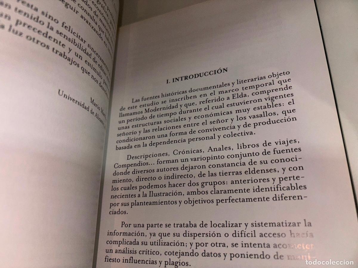 Libros de segunda mano: FUENTES PARA EL ESTUDIO DE LA HISTORIA DE ELDA / JOAQU&Iacute;N SAMPER ALC&Aacute;RAZ / ELDA 2002 - Foto 7