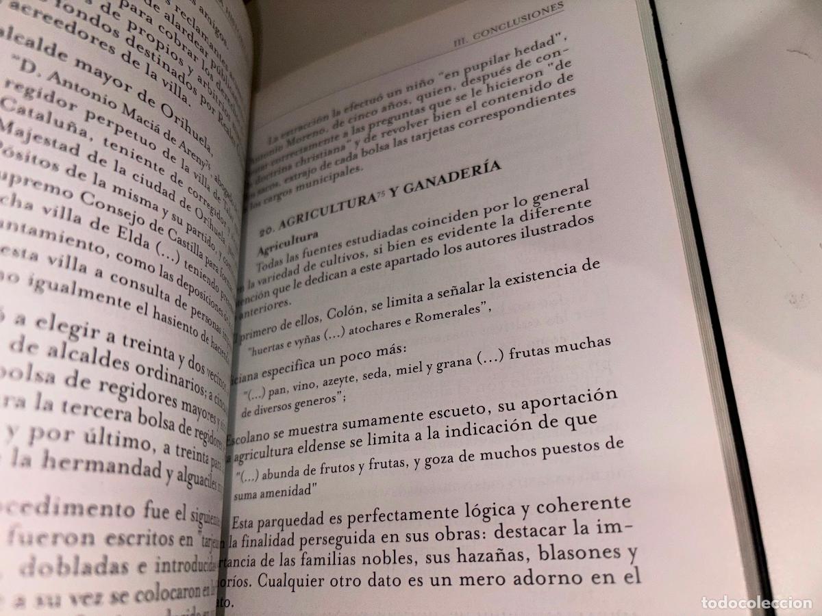 Libros de segunda mano: FUENTES PARA EL ESTUDIO DE LA HISTORIA DE ELDA / JOAQU&Iacute;N SAMPER ALC&Aacute;RAZ / ELDA 2002 - Foto 8