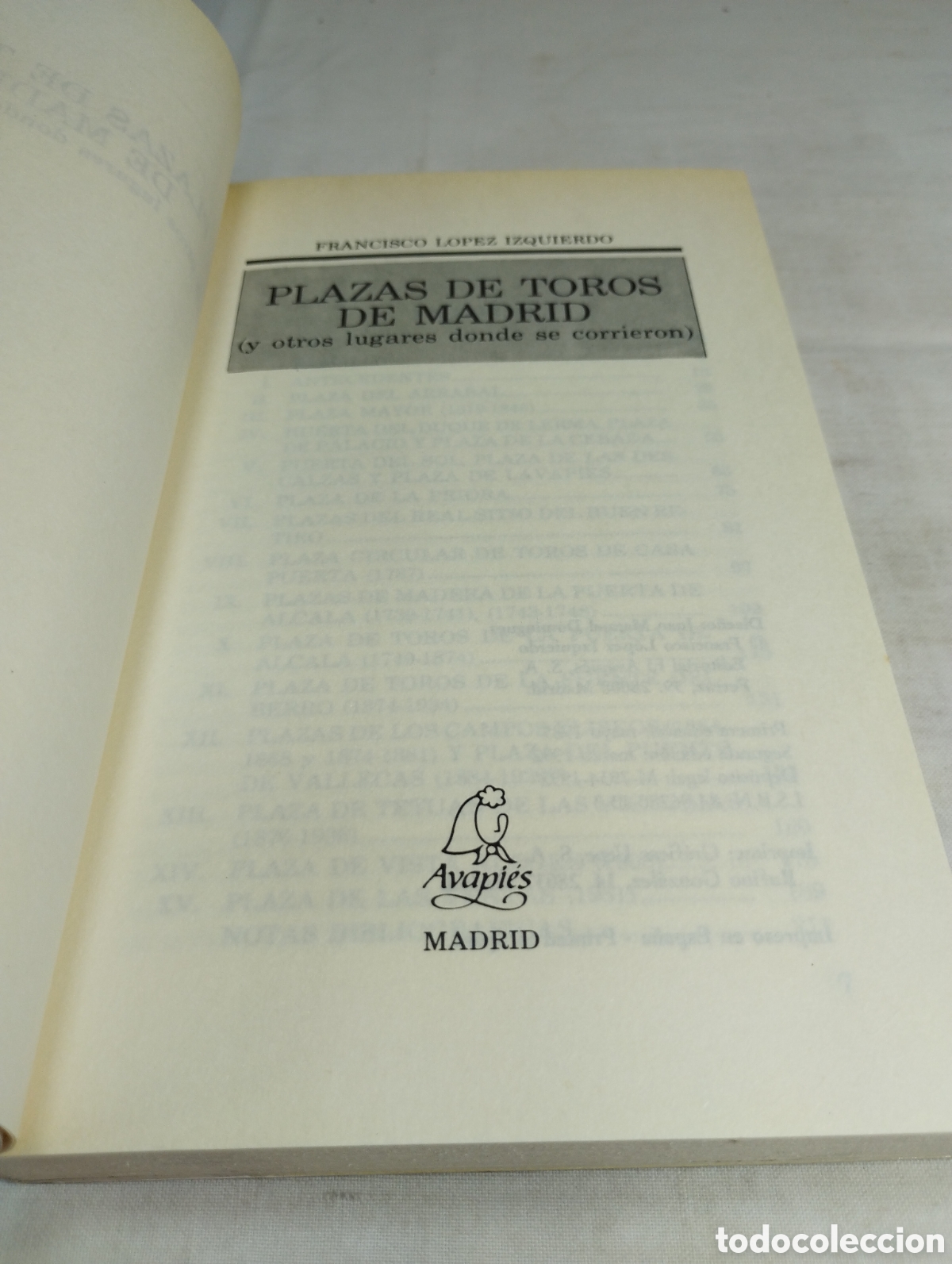 Libros de segunda mano: Plaza de toros de Madrid. Francisco L&oacute;pez, 1992 - Foto 2
