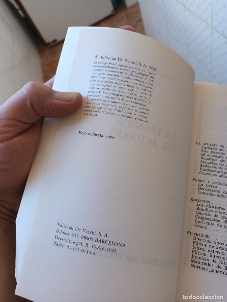 Libros de segunda mano: Libro la tecnica del acuario de Walter Birkener - Foto 4
