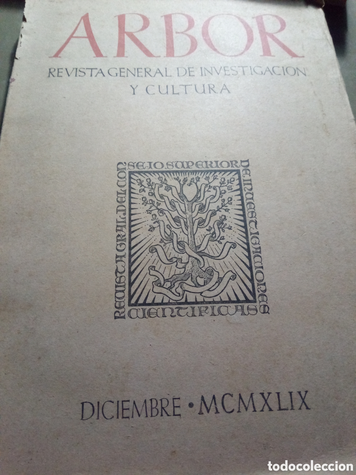 Libri di seconda mano: Arbor. Revista general de investigaci&oacute;n y cultura. Diciembre 1949
