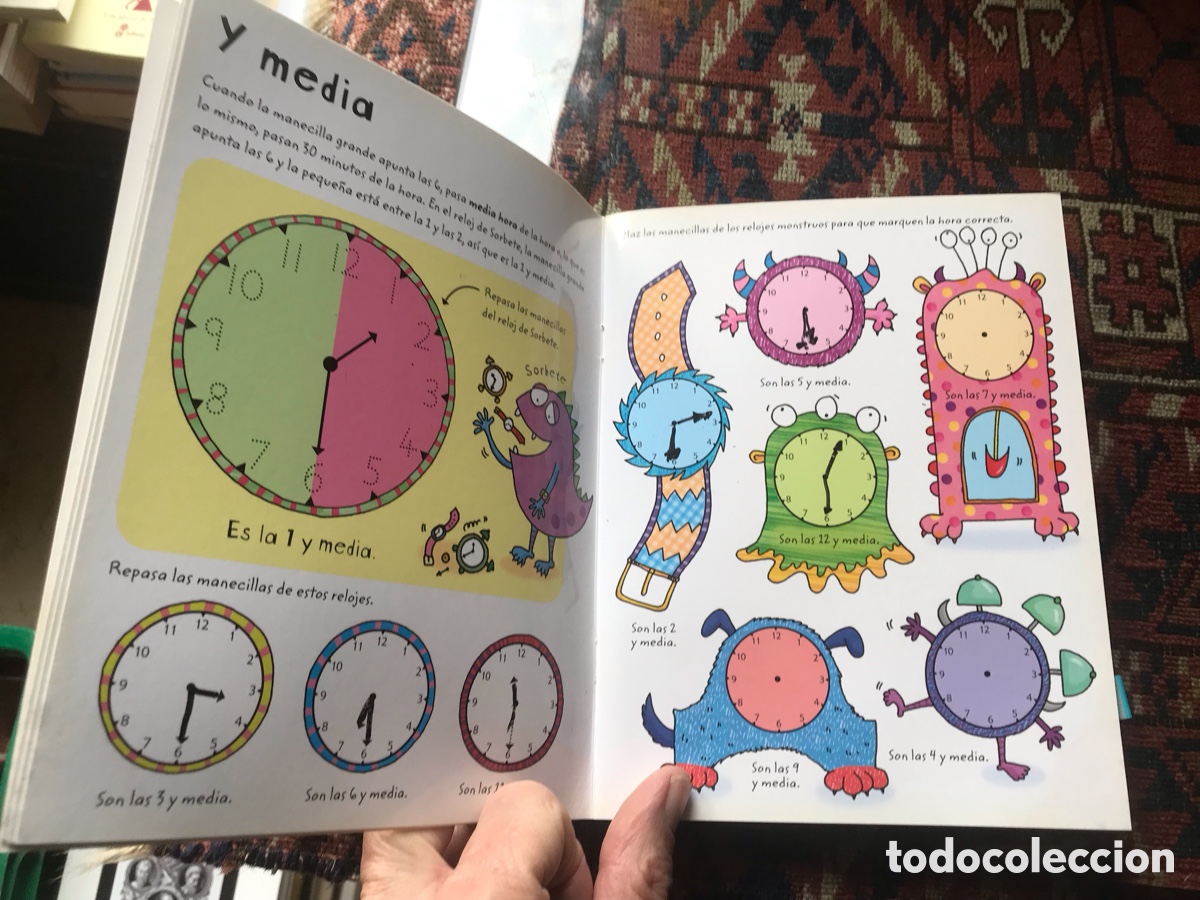 Libros de segunda mano: Aprendo a decir la hora. Libros pizarra. - Foto 4