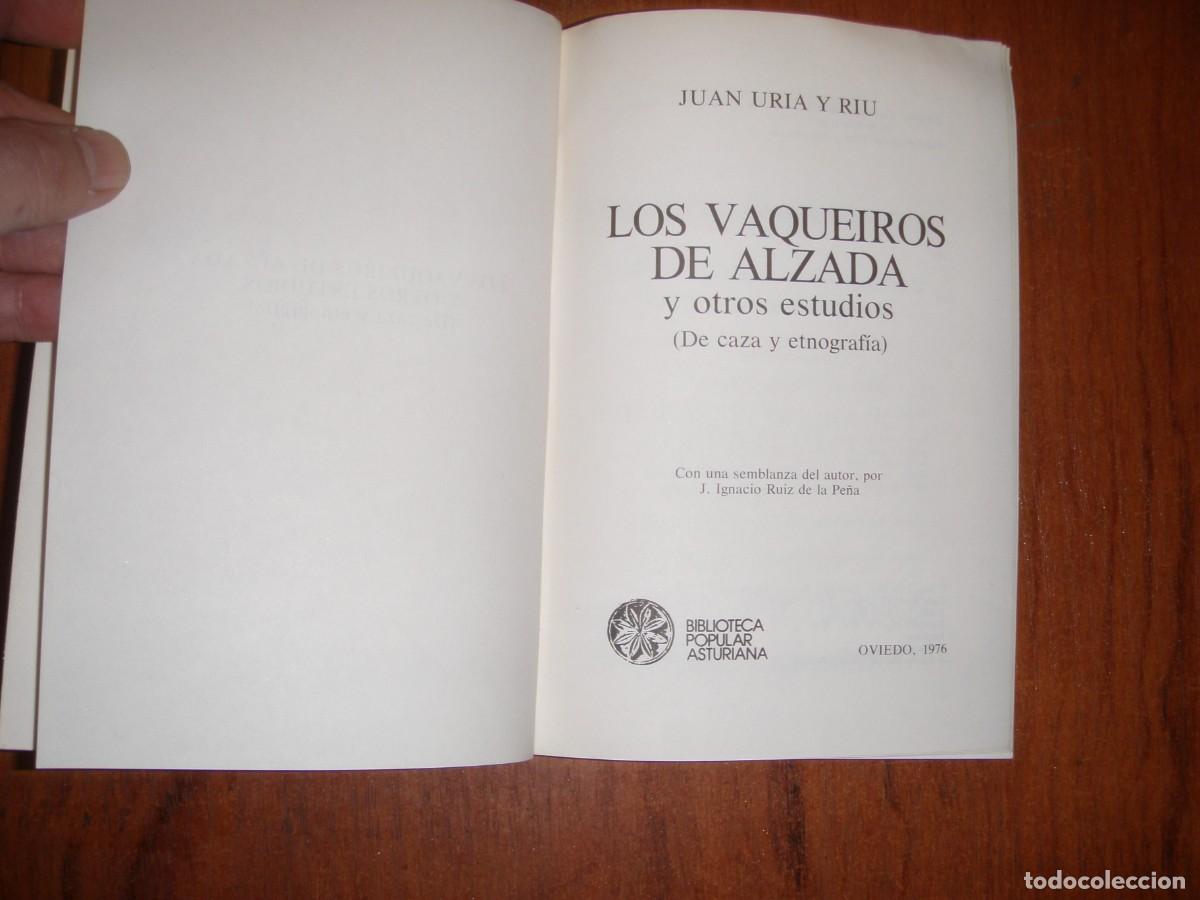 Libros de segunda mano: LOS VAQUEIROS DE ALZADA JUAN URIA RIU - Foto 3