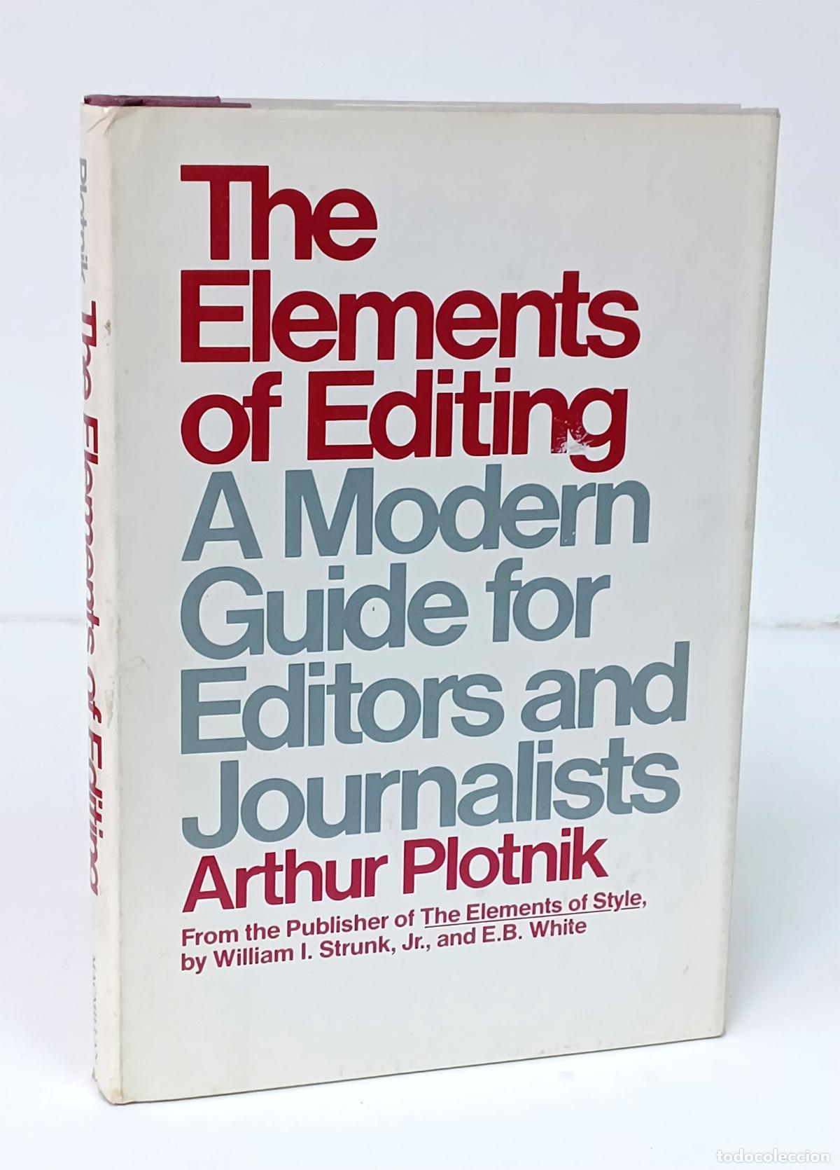 Libros de segunda mano: PLOTNIK (Arthur).- The elements of editing. Macmillan , 1982 - Foto 1